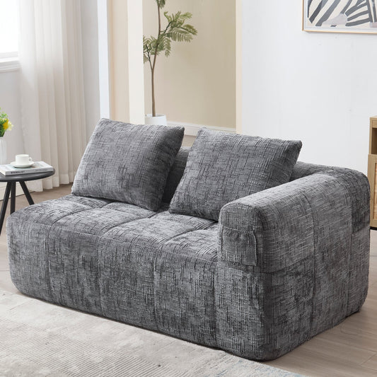 Cloud Sofa 2-Sitzer 158 cm mit Seitentasche, Grau